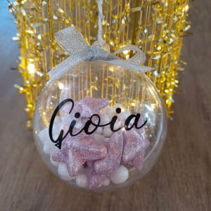 Pallina di natale Stelle Rosa